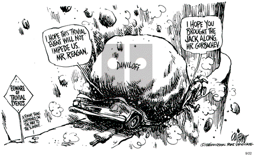 Pat Oliphant on Monday September 22, 1986 Comic Strip