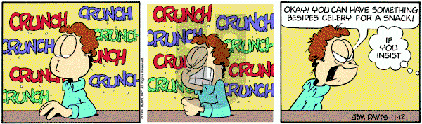 Garfield on Wednesday November 12, 1997 Comic Strip