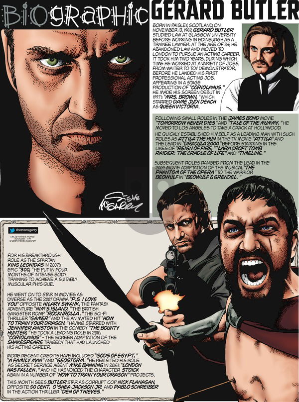 Biographic on Sunday January 14, 2018 Comic Strip
