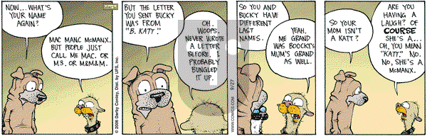 Get Fuzzy on Wednesday September 27, 2006 Comic Strip