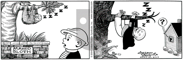Nancy on Tuesday April 20, 2004 Comic Strip