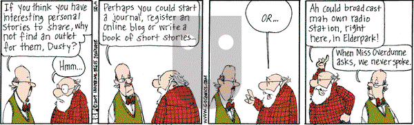 The Elderberries on Tuesday April 1, 2025 Comic Strip