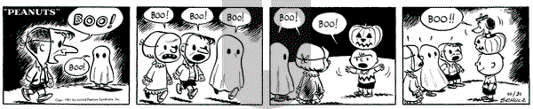 Peanuts on Wednesday October 31, 1951 Comic Strip