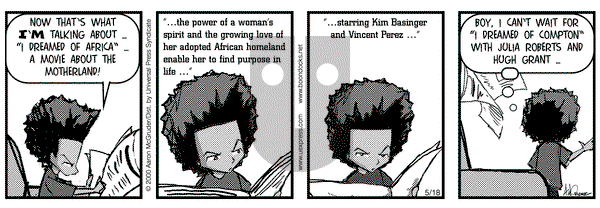 The Boondocks - Thursday May 18, 2000 Comic Strip