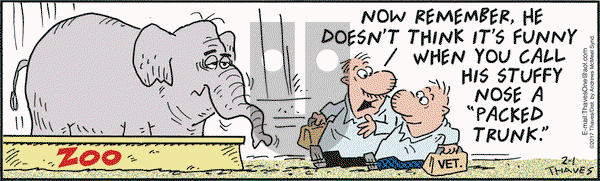 Frank and Ernest on Wednesday February 1, 2017 Comic Strip
