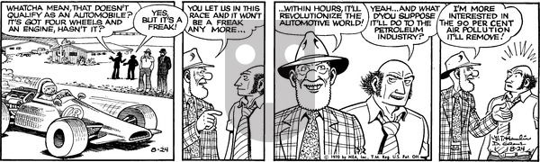 Alley Oop on Monday August 24, 1970 Comic Strip