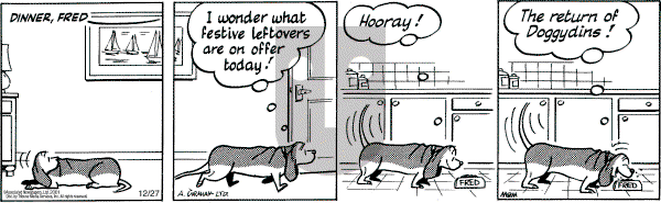 Fred Basset on Thursday December 27, 2001 Comic Strip