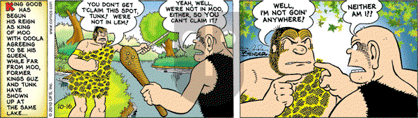 Alley Oop on Saturday October 16, 2010 Comic Strip