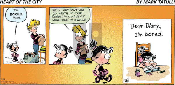 Heart of the City on Sunday July 26, 2009 Comic Strip