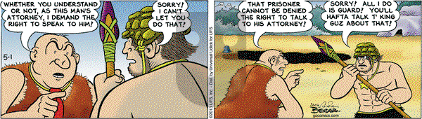 Alley Oop on Wednesday May 1, 2013 Comic Strip