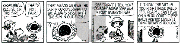Peanuts on Wednesday July 5, 1978 Comic Strip