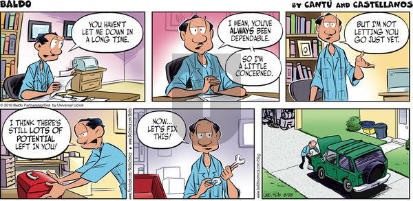 Baldo on Sunday August 28, 2016 Comic Strip