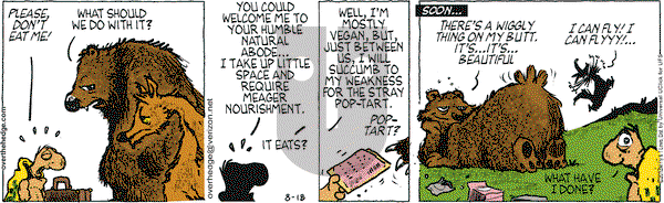 Over the Hedge on Saturday August 18, 2012 Comic Strip