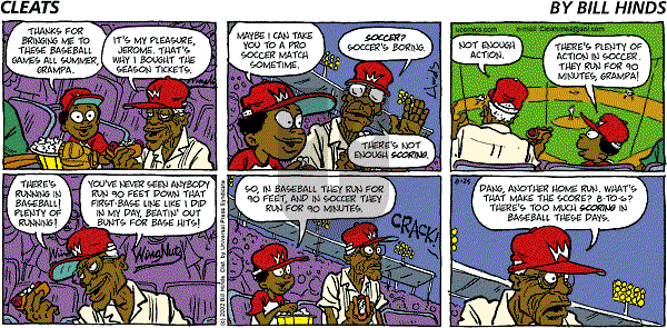 Cleats - Sunday August 25, 2002 Comic Strip