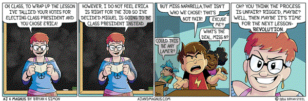 AJ and Magnus - Thursday April 7, 2016 Comic Strip