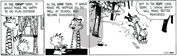 Calvin and Hobbes on Tuesday December 23, 2025 Comic Strip