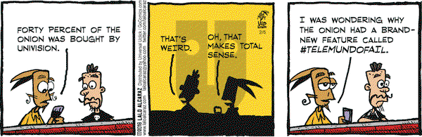 La Cucaracha on Friday February 5, 2016 Comic Strip