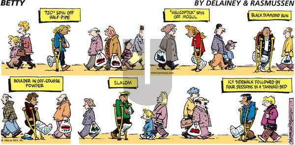 Betty on Sunday January 17, 1999 Comic Strip