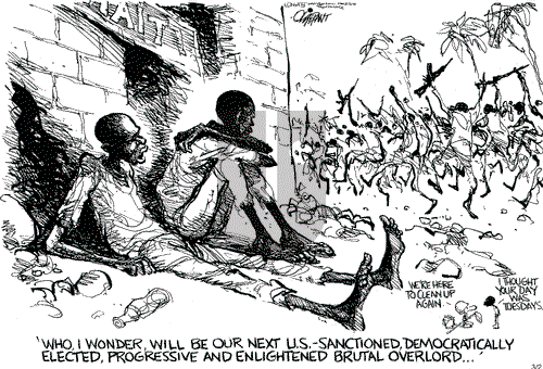 Pat Oliphant on Tuesday March 2, 2004 Comic Strip