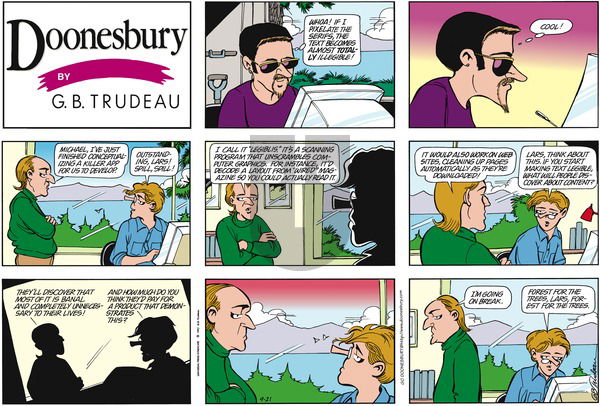 Doonesbury on Sunday September 21, 1997 Comic Strip