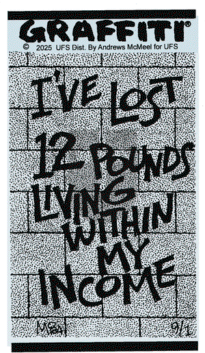 Graffiti on Monday September 1, 2025 Comic Strip