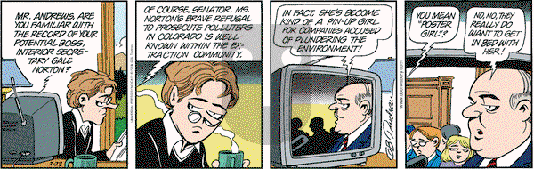 Doonesbury on Friday February 23, 2001 Comic Strip