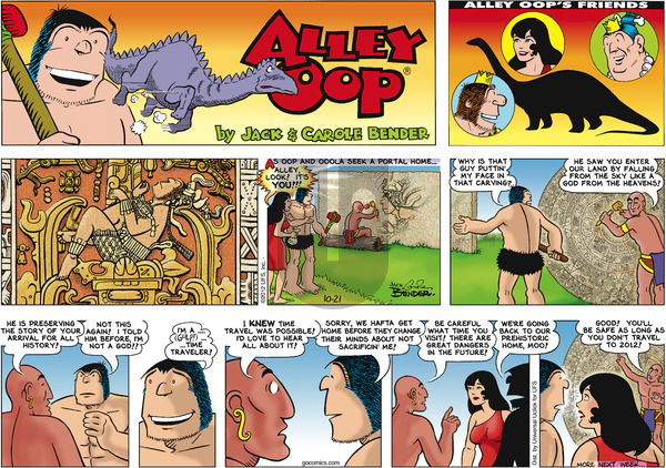 Alley Oop on Sunday October 21, 2012 Comic Strip