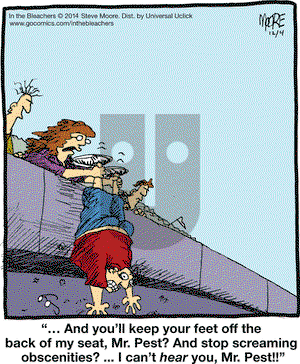 In the Bleachers on Thursday December 4, 2014 Comic Strip