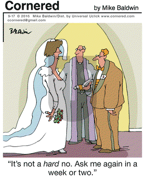 Cornered on Saturday September 17, 2016 Comic Strip