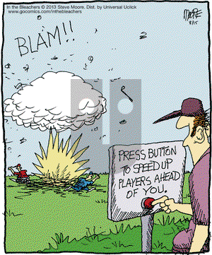 In the Bleachers on Thursday August 15, 2013 Comic Strip