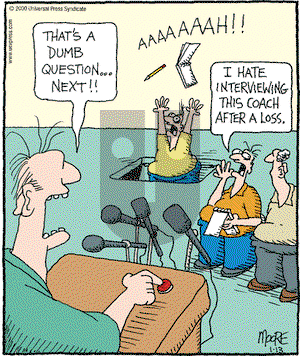 In the Bleachers on Thursday January 13, 2000 Comic Strip