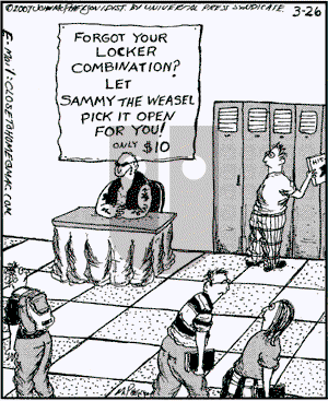 Close to Home on Monday March 26, 2007 Comic Strip