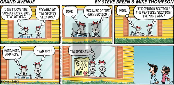 Grand Avenue on Sunday August 3, 2014 Comic Strip