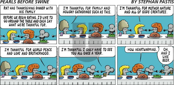 Pearls Before Swine on Sunday November 24, 2013 Comic Strip