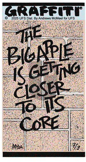 Graffiti on Thursday July 3, 2025 Comic Strip