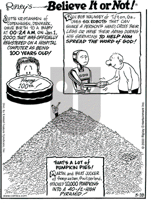Ripley's Believe It or Not on Tuesday March 21, 2000 Comic Strip