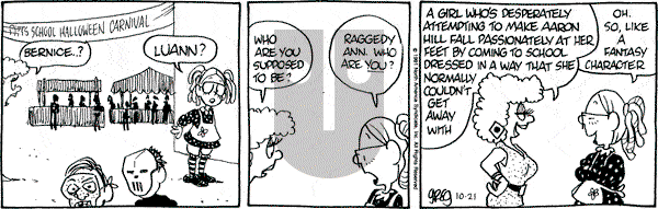 Luann on Monday October 21, 1991 Comic Strip