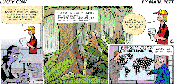 Lucky Cow on Sunday March 26, 2006 Comic Strip