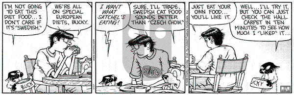 Get Fuzzy on Saturday November 27, 1999 Comic Strip