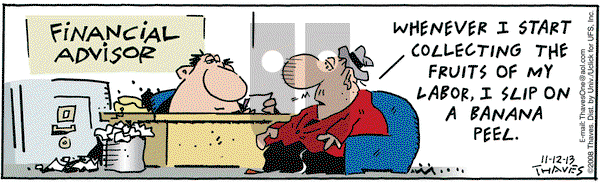 Frank and Ernest on Tuesday November 12, 2013 Comic Strip