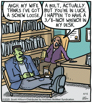 The Argyle Sweater on Tuesday April 15, 2025 Comic Strip