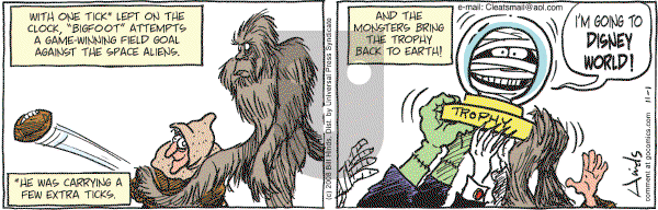 Cleats - Saturday November 1, 2008 Comic Strip