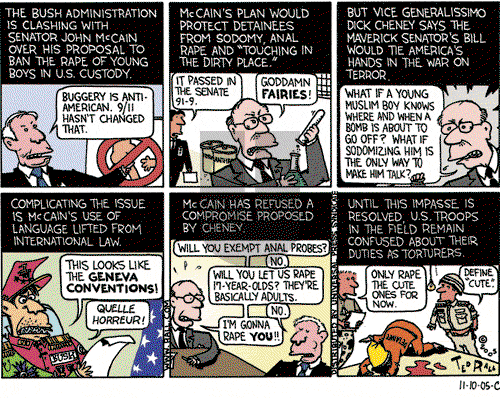 Ted Rall on Monday November 14, 2005 Comic Strip