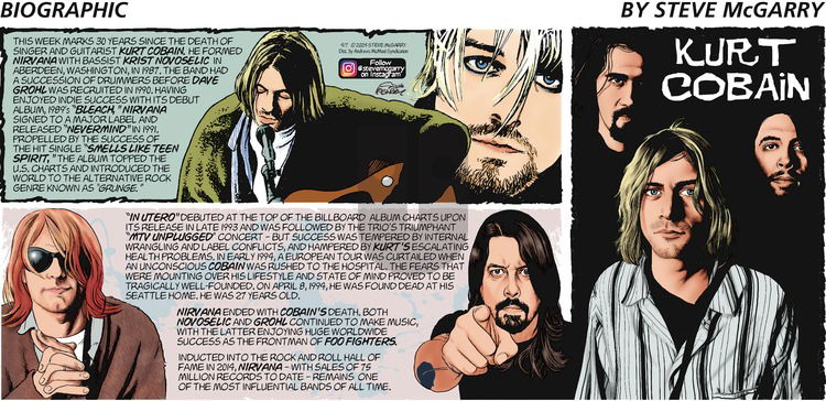 Biographic on Sunday April 7, 2024 Comic Strip