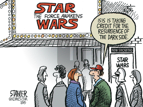 Jeff Stahler on Wednesday December 16, 2015 Comic Strip