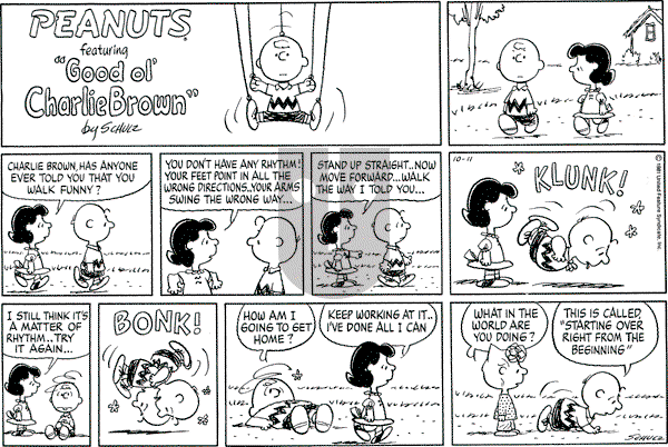 Peanuts - Sunday October 11, 1981 Comic Strip