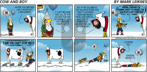 Cow and Boy Classics on Sunday January 4, 2009 Comic Strip