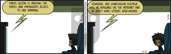 The Boondocks on Monday June 13, 2005 Comic Strip