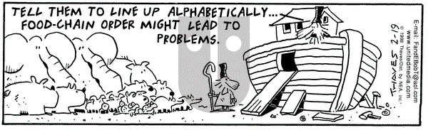 Frank and Ernest on Thursday February 19, 1998 Comic Strip
