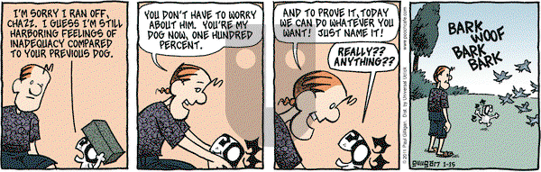 Pooch Cafe on Saturday January 15, 2011 Comic Strip